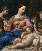 Carlo Maratta The Sleep of the Infant Jesus, with Musician Angels USA oil painting artist